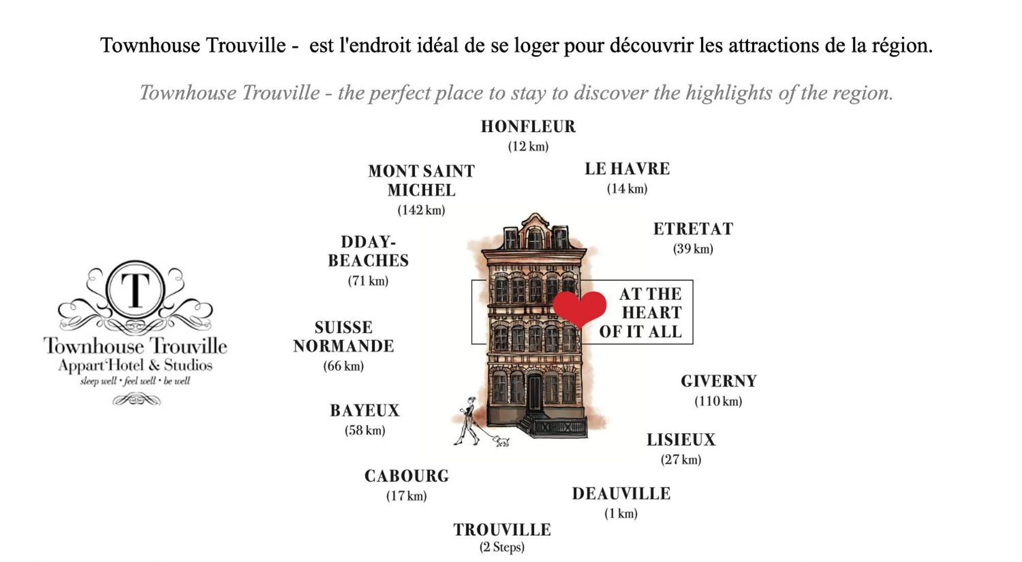 Townhouse Trouville - Appart'Hotel & Studios المظهر الخارجي الصورة